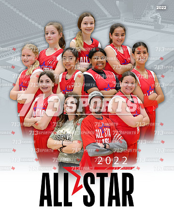 9 & 10 - FSA All Star (Girls Red) 2-20-22 Team Picture