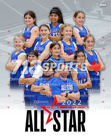 9 & 10 - FSA All Star (Girls Blue) 2-20-22 Team Picture