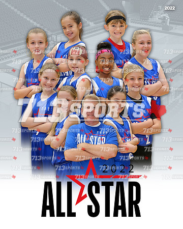 8 & 9 - FSA All Stars (Girls Blue) 2-20-22 Team Picture