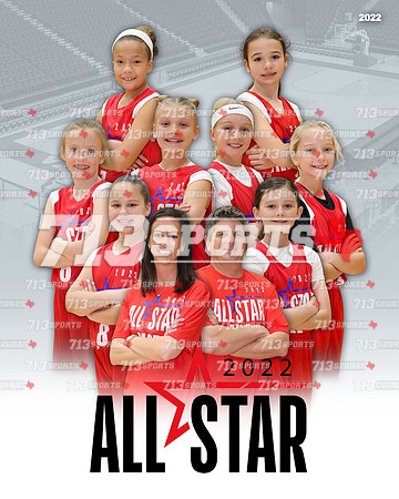 8 & 9 - FSA All Stars (Girls Red) 2-20-22 Team Picture